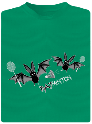 Batminton gyerek sport póló Kelly Green Mal