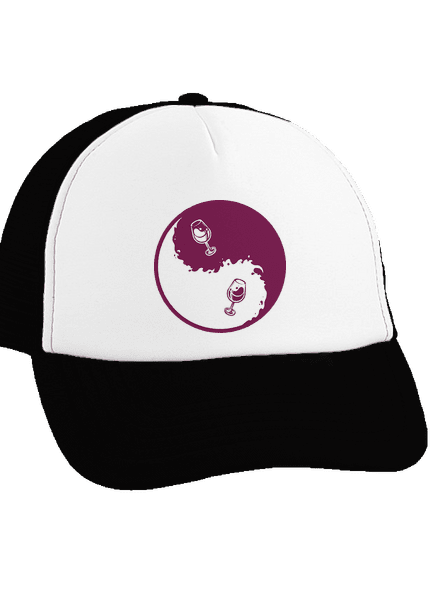 Yin Yang bor teherautós sapka Black cap