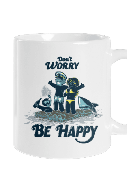 Don't worry hagyományos bögre White