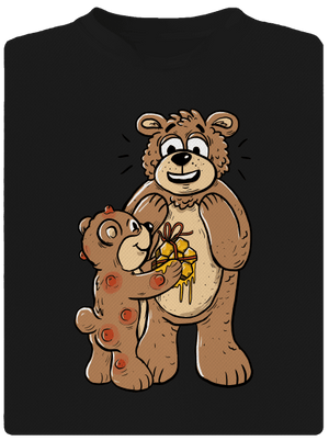 Büszke szülők férfi sportpóló Black