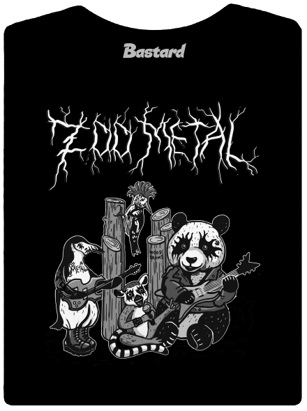 ZOO metal prémium női póló Black