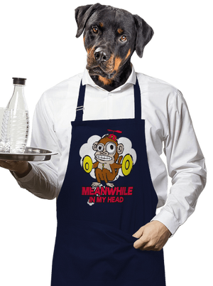 Monkey in my head kötény Navy