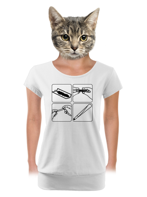 női póló elasztikus alsó szegéllyel