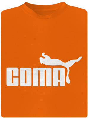 Coma férfi sportpóló Neon Orange