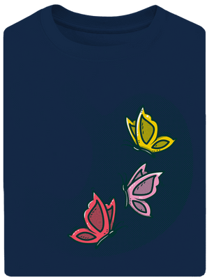 A hasban unisex túlméretezett póló Midnight Blue