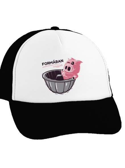 Formában teherautós sapka Black cap