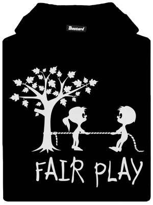 Fair play gyerek kenguruzsebes pulóver Black