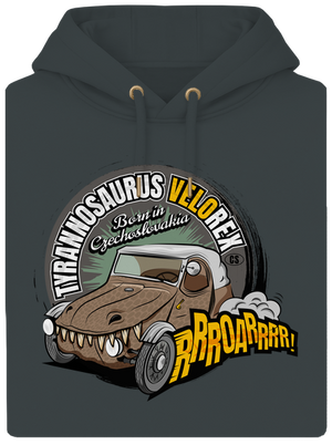 Tyrannosaurus Velorex unisex prémium pulóver Charcoal