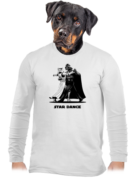 Star dance férfi hosszú ujjú póló White