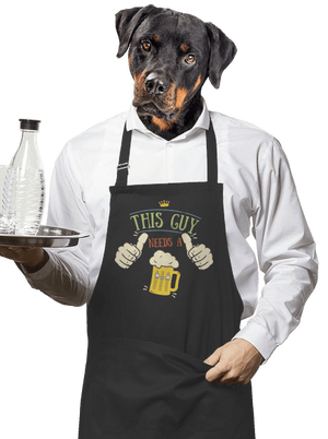 This guy needs a beer kötény Dark Grey