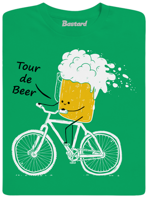 Tour de beer férfi póló Kelly Green