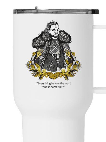 Jon Snow termosz bögre White