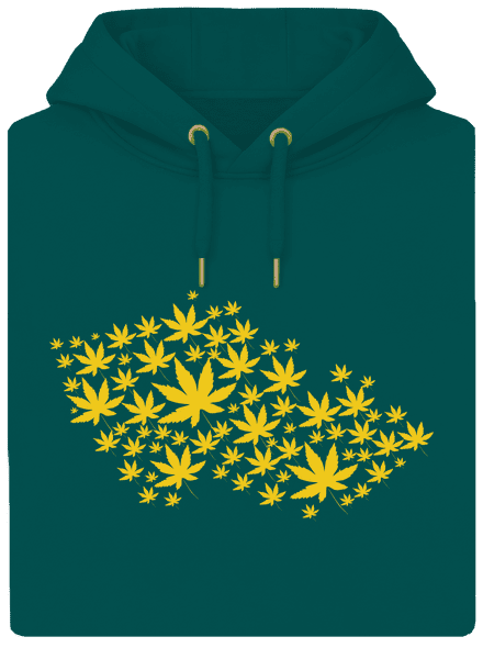 Ganja country unisex prémium pulóver Emerald Green