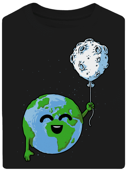 Ballon unisex túlméretezett póló Black