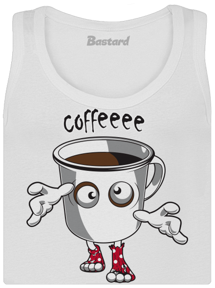 Zombie coffee klasszikus női trikó White