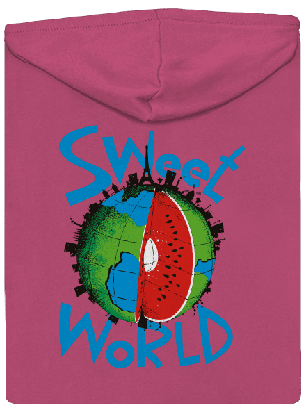Sweet world cipzáras női pulóver Magenta