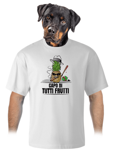Tutti Frutti unisex túlméretezett póló White