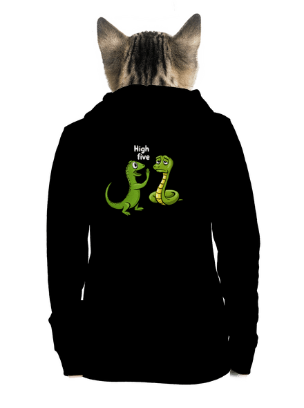 High Five cipzáras női pulóver Black