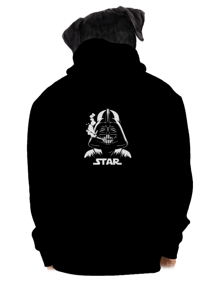 Darth Star cipzáras férfi pulóver Black