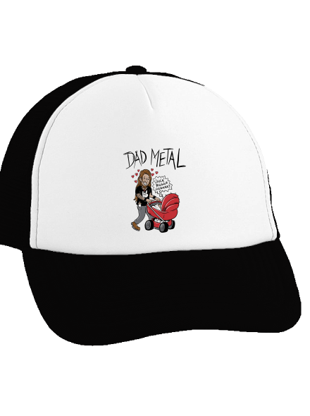Dad metal teherautós sapka Black cap