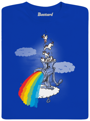 Hogyan készül a szivárvány férfi hosszú ujjú póló Royal Blue