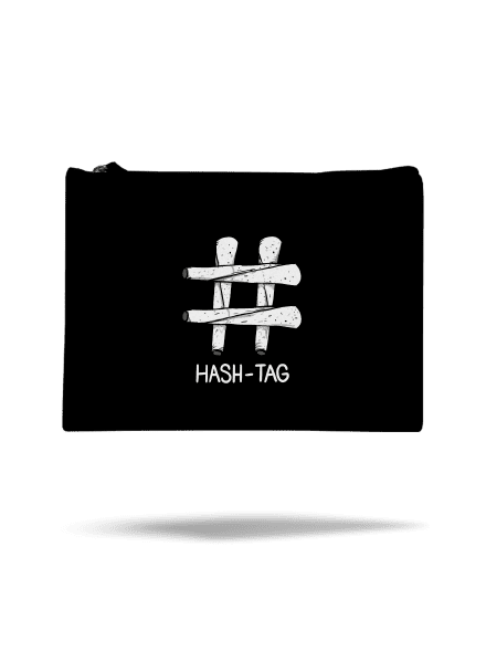 Hash tag kis táska Black