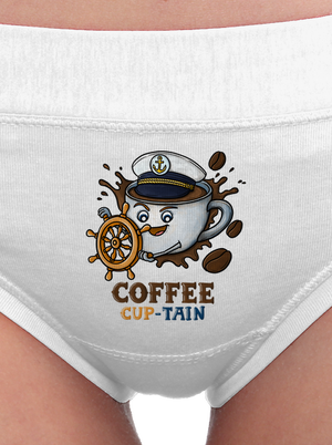 Coffee Cup-tain női bugyik White