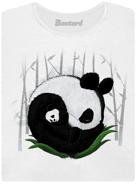 Két alvó panda női póló White
