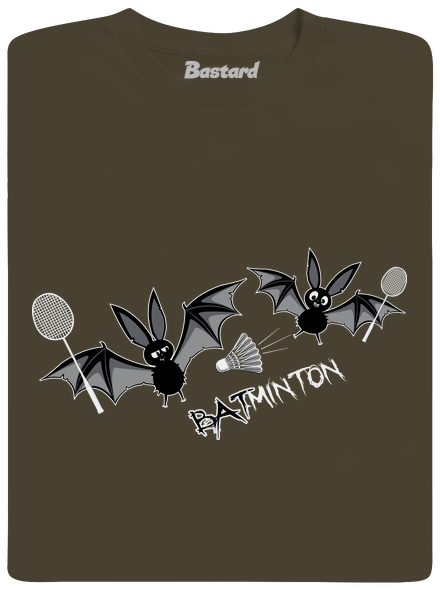 Batminton férfi hosszú ujjú póló Urban Khaki