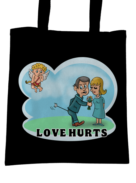 Love hurts táska Black