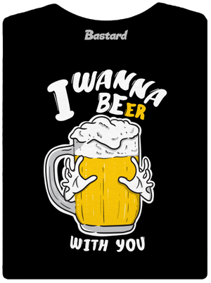 I wanna beer prémium női póló Black
