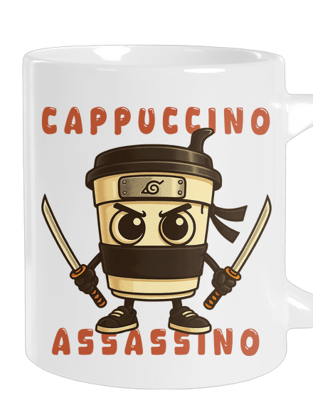 Cappuccino Assasino – Italian Brainrot nagy bögre White