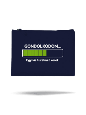 Gondolkodom kis táska French Navy