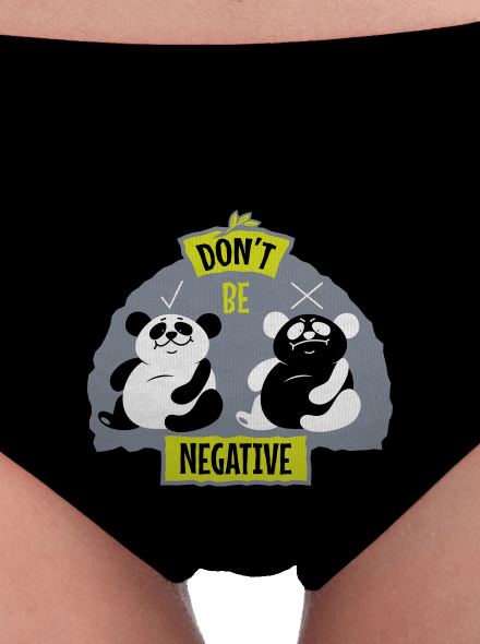 Don't be negative női bugyik Black