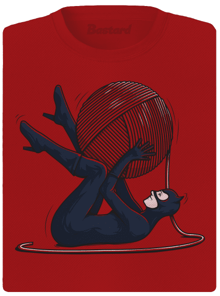Catwoman női sportpóló Red Mal
