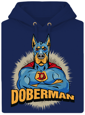 Doberman unisex prémium pulóver Navy