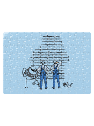 Kőművesek kirakós White