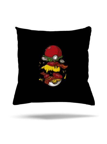 Pokémon burger párna Black
