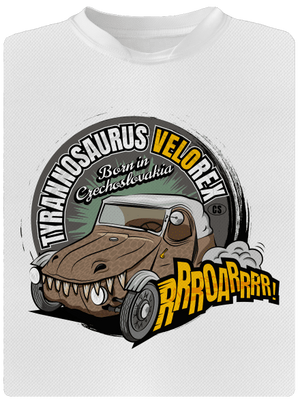 Tyrannosaurus Velorex gyerek sport póló White