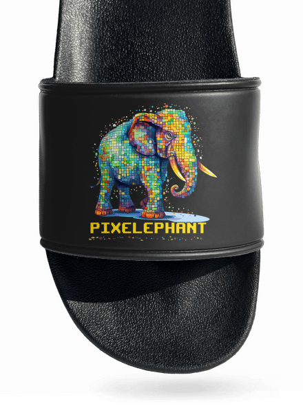 Pixelephant papucs Black