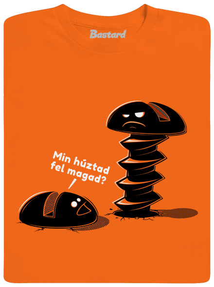 Felhúzva férfi póló Orange
