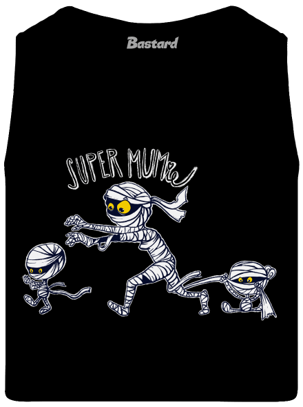 Super mumie férfi trikó Black