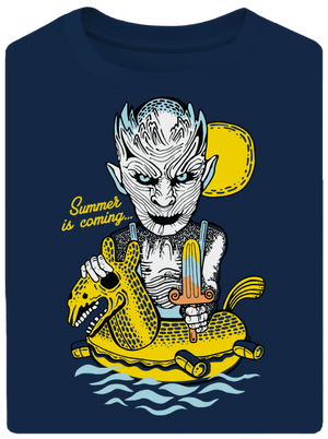 Summer is coming 2 unisex túlméretezett póló Midnight Blue