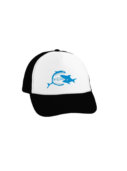 Halak teherautós sapka Black cap
