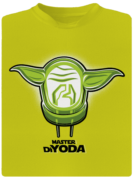 Master DiYoda férfi sportpóló Neon Yellow