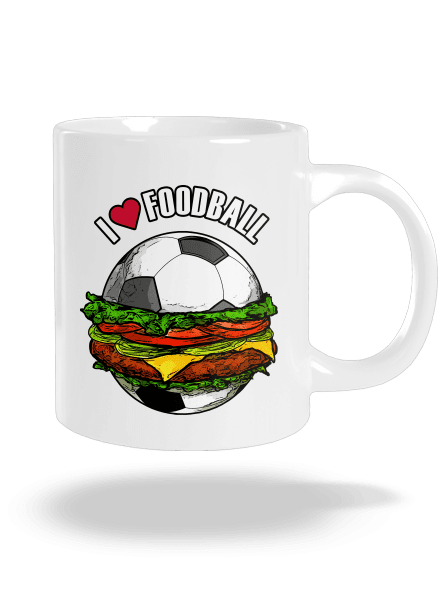 Foodball nagy bögre White