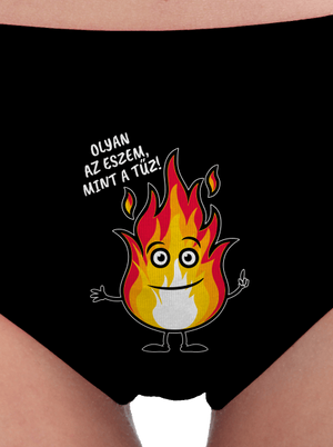 Olyan az eszem, mint a tűz! női bugyik Black