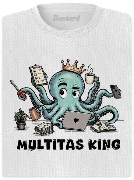 Multitas king női sportpóló White