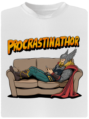 Procrastinathor gyerek sport póló White