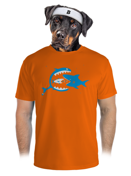 Halak férfi sportpóló Neon Orange